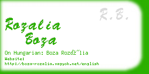 rozalia boza business card